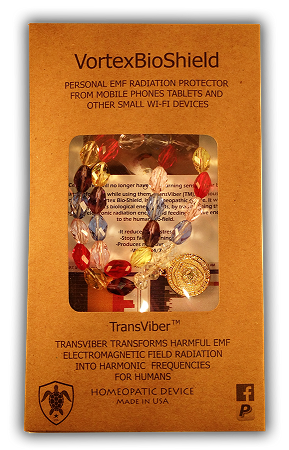 35 EMF Jewelry - Multicolor Crystal Double Duty Bracelet  - 12mm x 8mm EMF Bio Protector - Quantum EMF Protectors