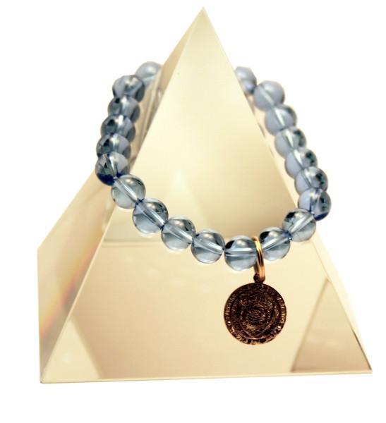 144 New Product - EMF Harmonizing Jewelry Light Blue Quartz Bracelet - Quantum EMF Protectors